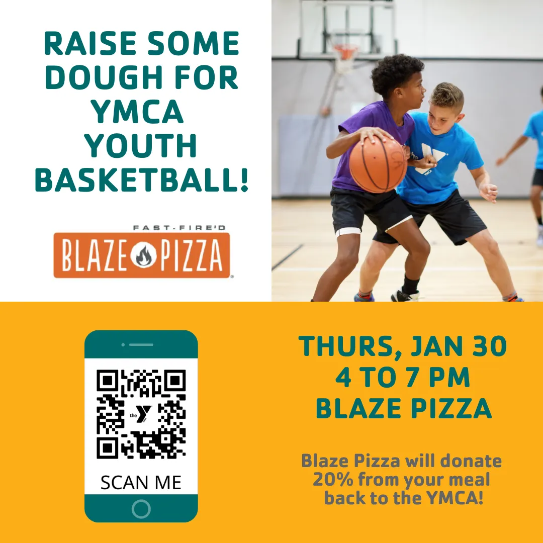 Blaze Pizza Fargo fundraiser for YMCA Youth Basketball