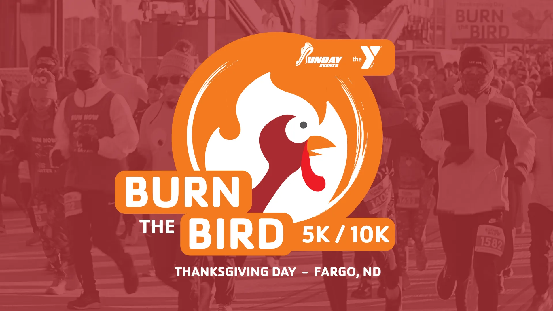 a logo for an annual thanksgiving day 5k/10k
