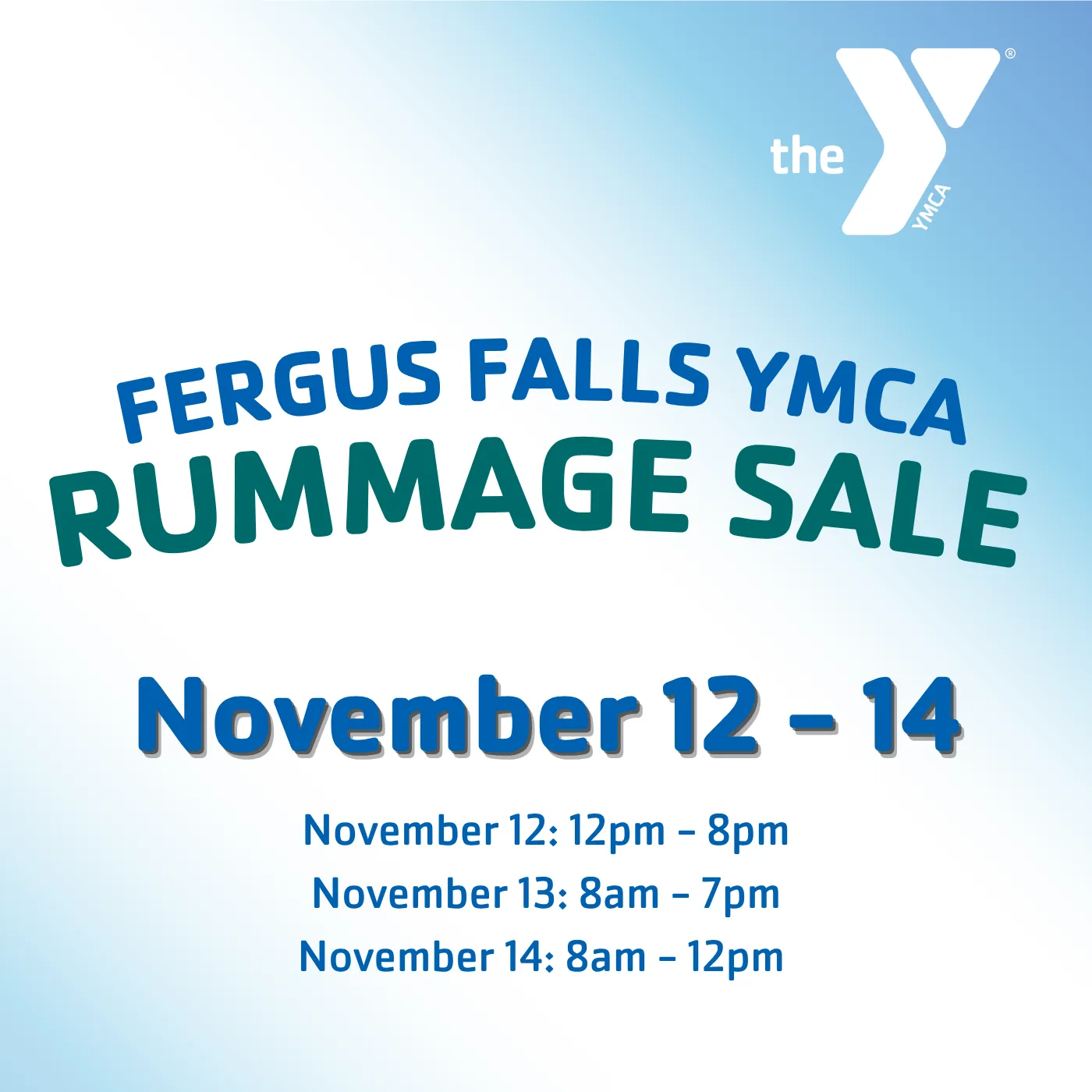Rummage Sale - Fergus Falls YMCA
