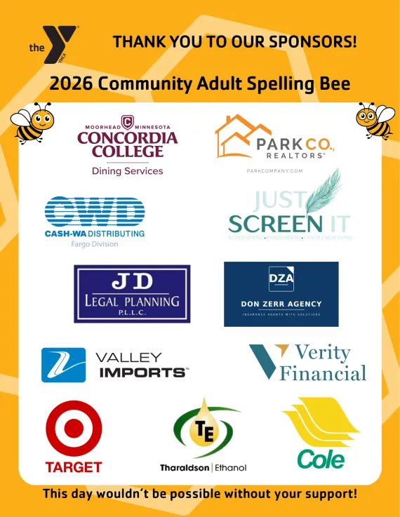 2026 YMCA Spelling Bee sponsors